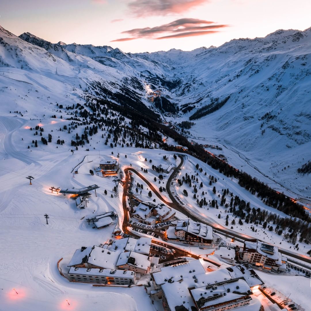 Obergurgl Hochgurgl Slalombacke Tirol Skidort Österrike