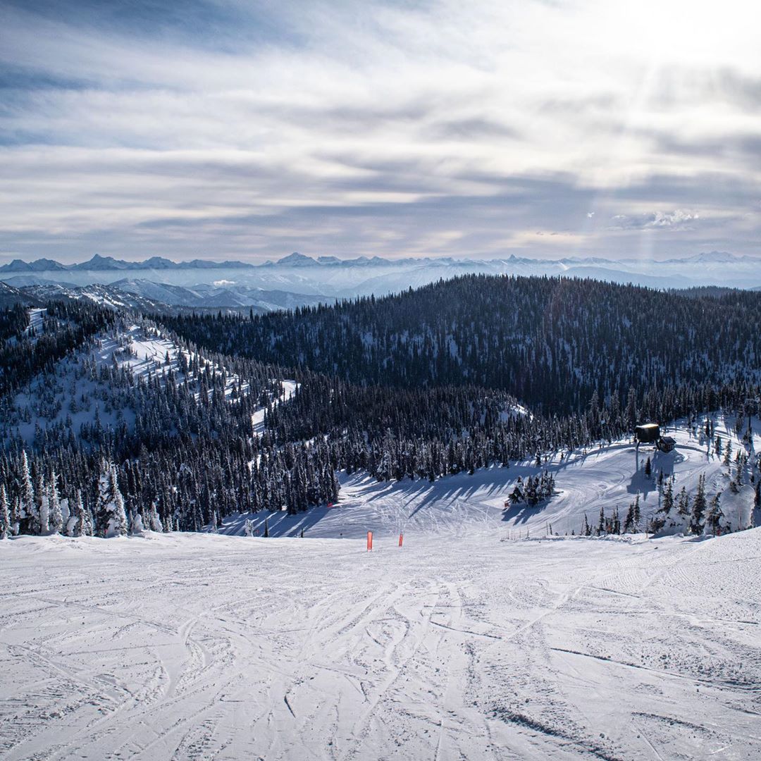 Whitefish Mountain Resort Slalombacke Montana Skidort Usa